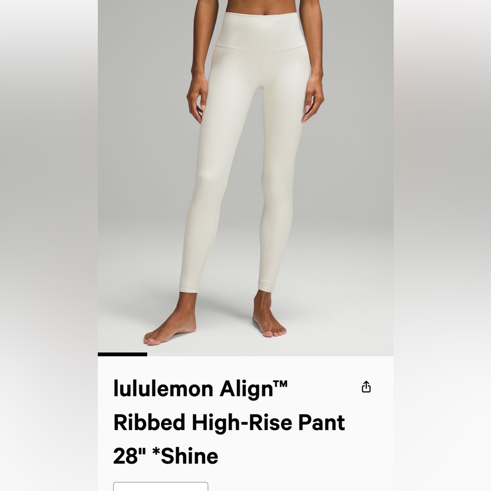 lululemon Align™
Ribbed High-Rise Pant 28” Shine